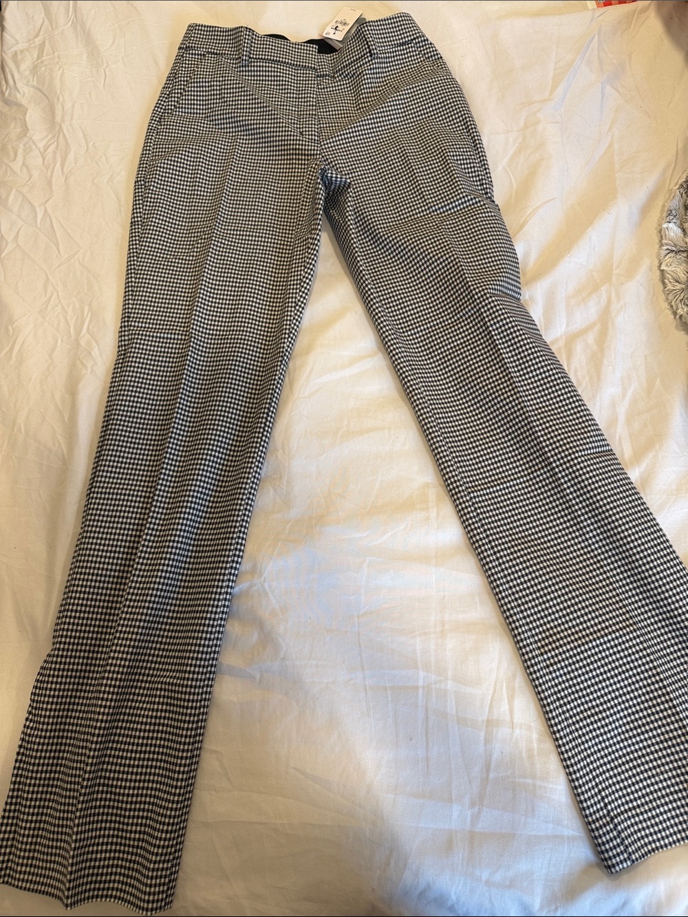 Express Black and White Houndstooth Dress Pants